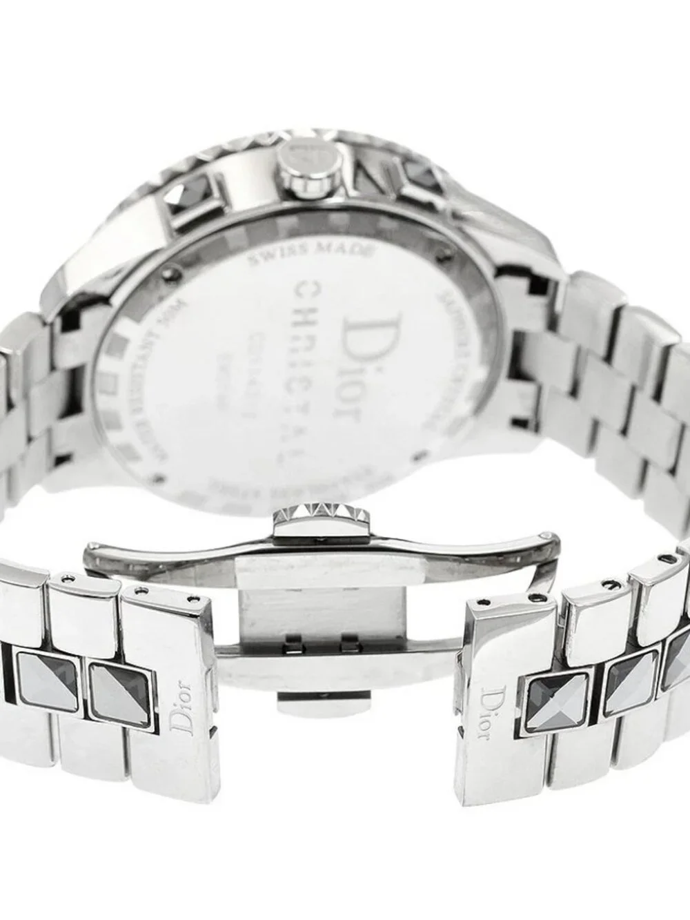 Dior crystal CD114312 Chronograph gray Dial Quartz Men's Watch_965438